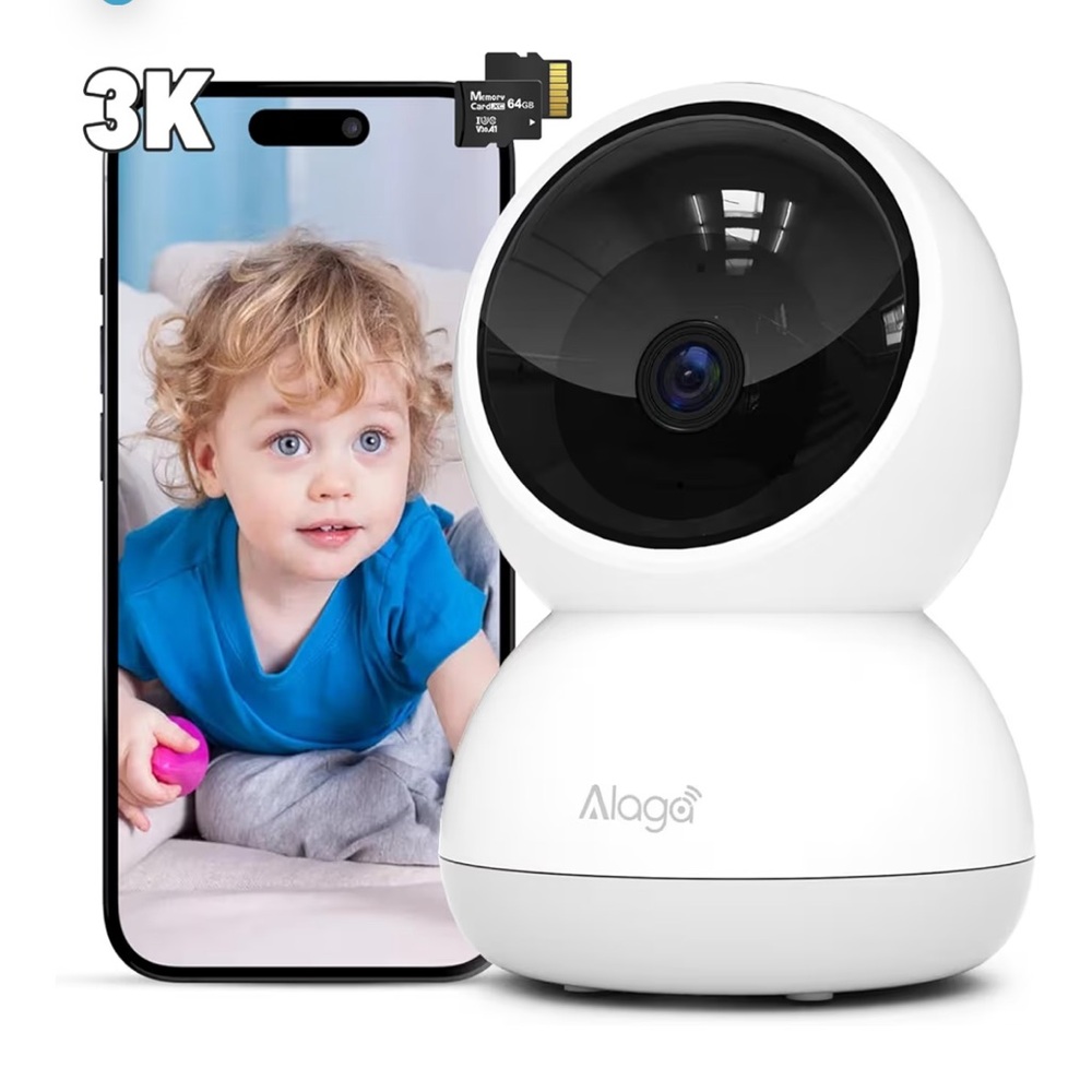 Alaga 3K Smart Camera with AI Detection Indoor Security Camera NEW